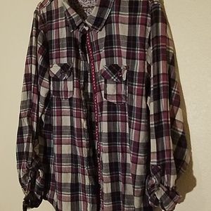 👀Passport Button Front Tab Sleeve Sz XXL